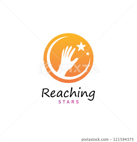 reach star dreams logo vector design template 121594375
