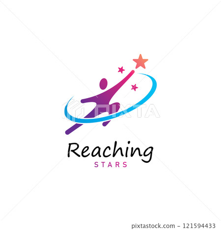reach star dreams logo vector design template 121594433