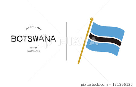 Botswana flag icon vector illustration 121596123