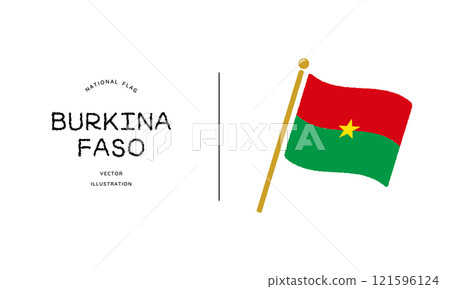 Burkina Faso flag icon vector illustration 121596124