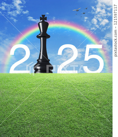 Happy new year 2025 strategy and success concept Happy new year 2025 strategy and success concept 121597117