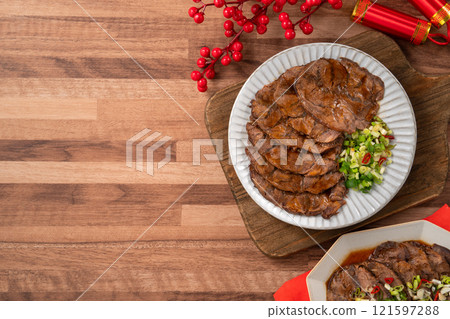 beef tendon beef taiwan food Braised beef shank 牛すね肉 121597288