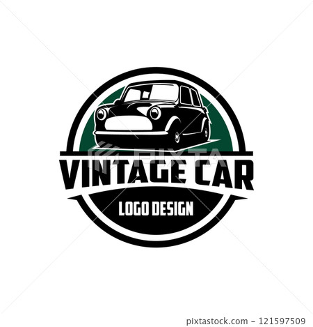 morris car white background isolated side view. best for logos, badges, emblems, icons, available in eps 10. 121597509