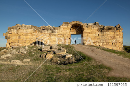 Historical ruins in the ancient city of Blaundos 121597935