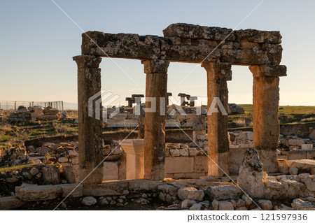 Historical ruins in the ancient city of Blaundos Historical ruins in the ancient city of Blaundos 121597936