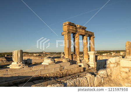 Historical ruins in the ancient city of Blaundos Historical ruins in the ancient city of Blaundos 121597938