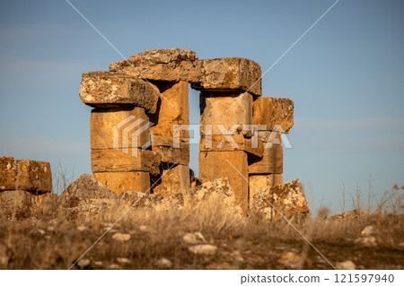 Historical ruins in the ancient city of Blaundos 121597940