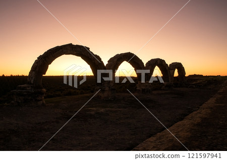 Historical ruins in the ancient city of Blaundos 121597941