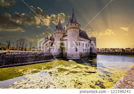 Castle of Sully sur loire near Orleans, Loire valley, France 121598241