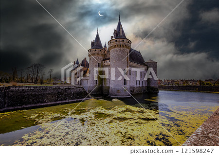 Castle of Sully sur loire near Orleans, Loire valley, France 121598247