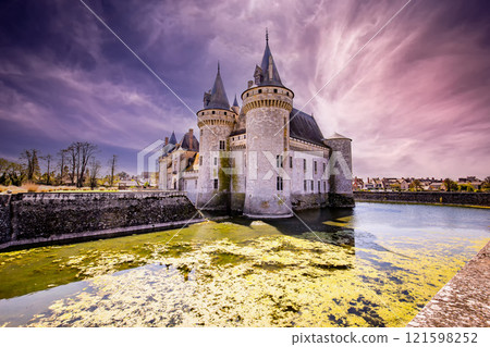 Castle of Sully sur loire near Orleans, Loire valley, France Castle of Sully sur loire near Orleans, Loire valley, France 121598252