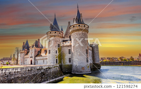 Castle of Sully sur loire near Orleans, Loire valley, France Castle of Sully sur loire near Orleans, Loire valley, France 121598274