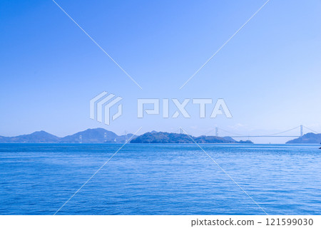 Kurushima Strait and the Great Seto Bridge Kurushima Strait and the Great Seto Bridge 121599030