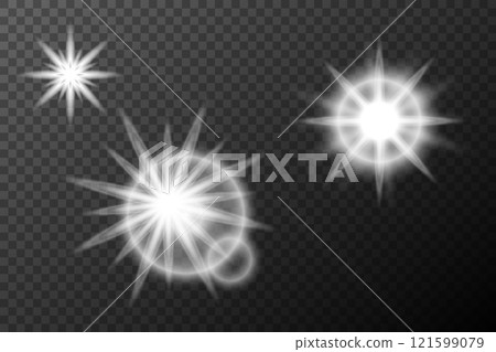 vector illustration of a glowing light effect 121599079
