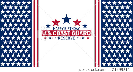 Happy Birthday US Coast Guard Reserve, Modern background 121599215