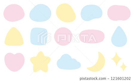 Shape frame cute illustration Shape frame cute illustration 121601202