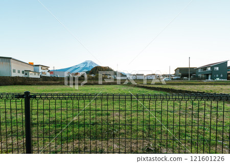 Japanese countryside with Fuji Mountain Japanese countryside with Fuji Mountain 121601226