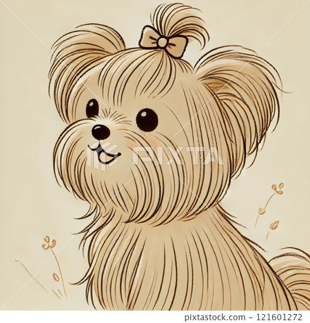 cute dog illustration 121601272