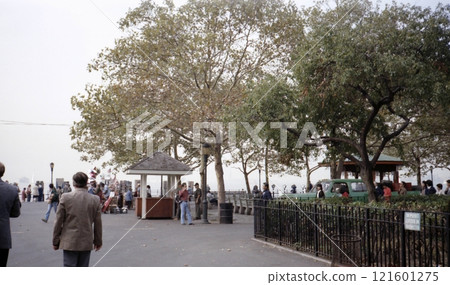 Old photo, September 1982, Battery Park, Manhattan, New York 121601275