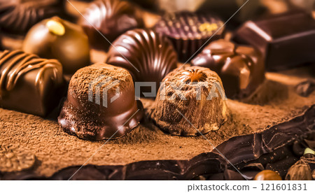 Lined chocolate Lined chocolate 121601831