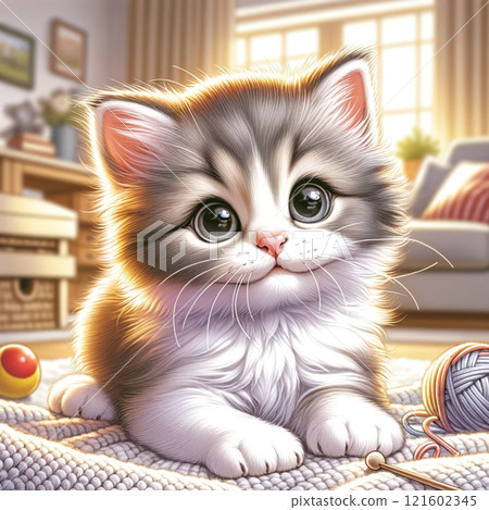 可愛的貓咪 121602345