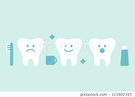 Tooth icon illustration 121602385
