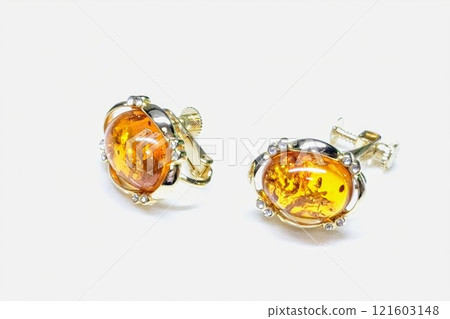Golden amber earrings Golden amber earrings 121603148