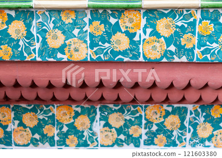 Casa Vicens in Barcelona, Spain showcases mosaic design 121603380