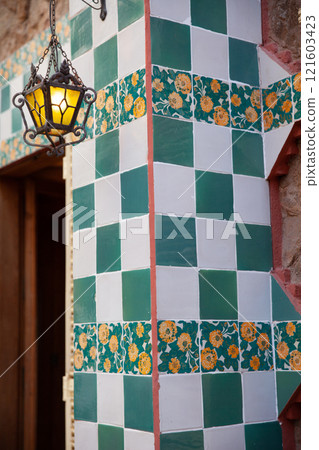 Casa Vicens, Gracia, Barcelona, Spain - October 2023 Casa Vicens, Gracia, Barcelona, Spain - October 2023 121603423