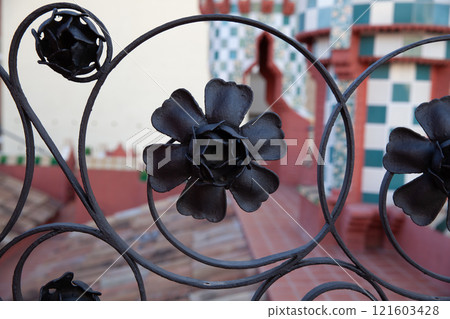 Casa Vicens in Barcelona showcases intricate floral design Casa Vicens in Barcelona showcases intricate floral design 121603428