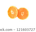 新鮮的橘子照片切片 121603727