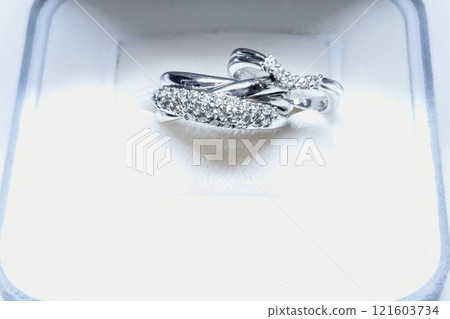 Two Platinum Diamond Rings 121603734