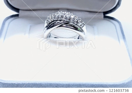 Platinum Diamond Ring 121603736