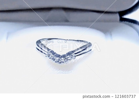Platinum Diamond Ring 121603737