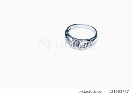 Platinum diamond alexandrite ring 121603767