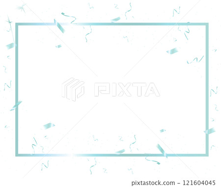 Baby blue border transparent background for party, New Year, Christmas Eve countdown celebration events 121604045