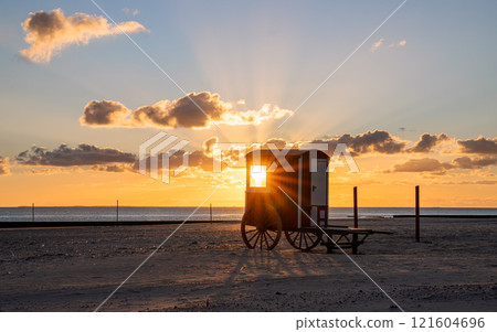 Borkum, East Frisia, North Sea in Lower Saxony, Germany 121604696