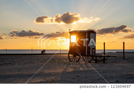 Borkum, East Frisia, North Sea in Lower Saxony, Germany 121604697