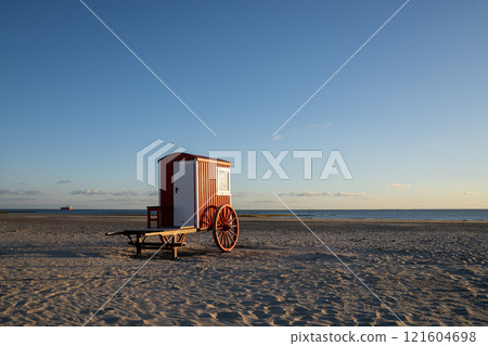 Borkum, East Frisia, North Sea in Lower Saxony, Germany 121604698