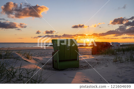 Borkum, East Frisia, North Sea in Lower Saxony, Germany 121604699