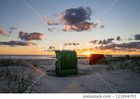 Borkum, East Frisia, North Sea in Lower Saxony, Germany 121604701