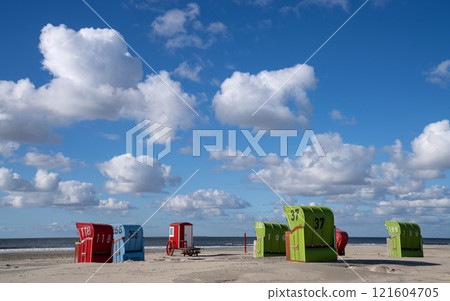 Borkum, East Frisia, North Sea in Lower Saxony, Germany Borkum, East Frisia, North Sea in Lower Saxony, Germany 121604705