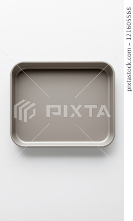 Clean lunch tray set on a minimalist surface ready for meal preparation and presentation Clean lunch tray set on a minimalist surface ready for meal preparation and presentation 121605568