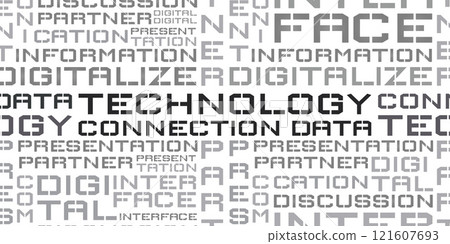 word cloud technology business modern design cover 121607693