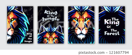 cover set, lion the king of the jungle 121607794