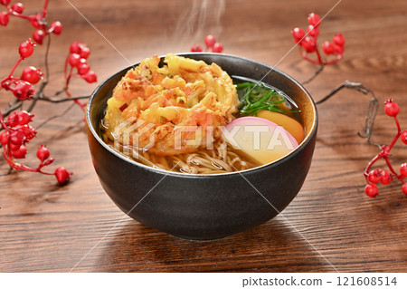天婦羅蕎麥麵、天婦羅蕎麥麵、天婦羅蕎麥麵、天婦羅蕎麥麵、蔬菜炸物、炸物、年越蕎麥麵。 121608514