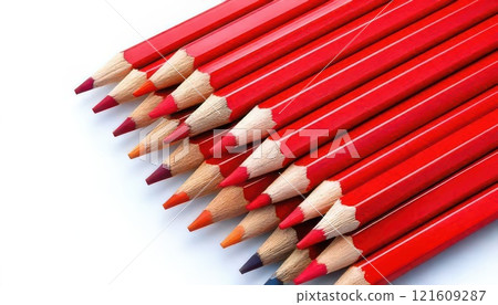 AI Image: Red colored pencil AI Image: Red colored pencil 121609287