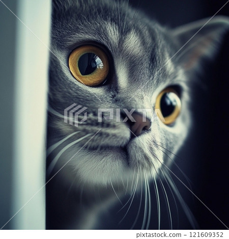 A cat staring at you 121609352