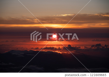 Fuji light from the summit of Mt. Fuji 121609665