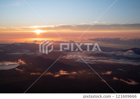 Fuji light from the summit of Mt. Fuji 121609666